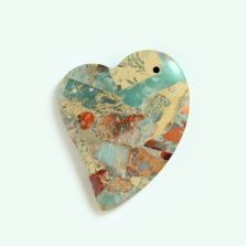 Snakeskin Jasper Gem Pendant for DIY Jewelry Gemstone Necklace Making