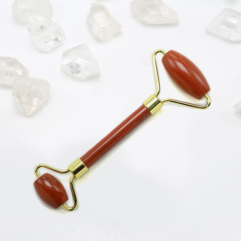 Natural Red Jasper Facial Roller Gemstone Skin Care Beauty Product