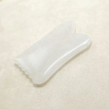 Natural Rock Crystal Gua Sha Scraping Gemstone Face Slimming Massage Tool Gift