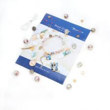 Hot Sale Chinese Lampwork Glass Beads for DIY Jewelry with Owl Alloy Charm Courage Brave Bracelet