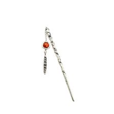 DIY Alloy Bookmark Vintage Metal Stick Bookmark with Lava Bead Decoration DIY Alloy Bookmark Vintage Metal Stick Bookmark with Lava Bead Decoration