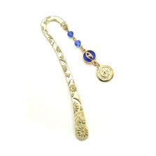 Zinc Alloy Handcrafted Bookmark with Alloy Charm and Glass Beads Zinc Alloy Handcrafted Bookmark with Alloy Charm and Glass Beads