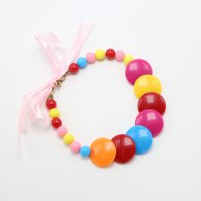 Multi Color Acrylic Pet Necklace Pet Choker For Dog Cat Pet Jewelry Bead Jewelry