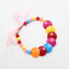 Multi Color Acrylic Pet Necklace Pet Choker For Dog Cat Pet Jewelry Bead Jewelry