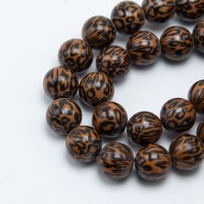 12mm Acrylic Round Beads Leopard Beads