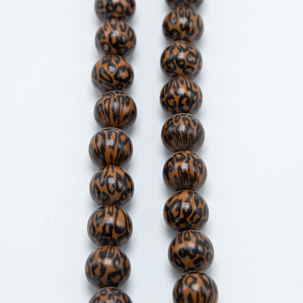 12mm Acrylic Round Beads Leopard Beads