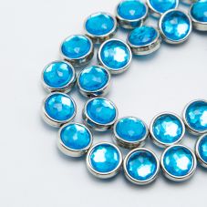 13mm Blue Disc Beads Acrylic Beads