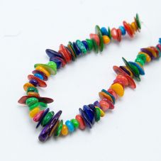 6-8mm Mutil Color Dyed Shell Chips Beads