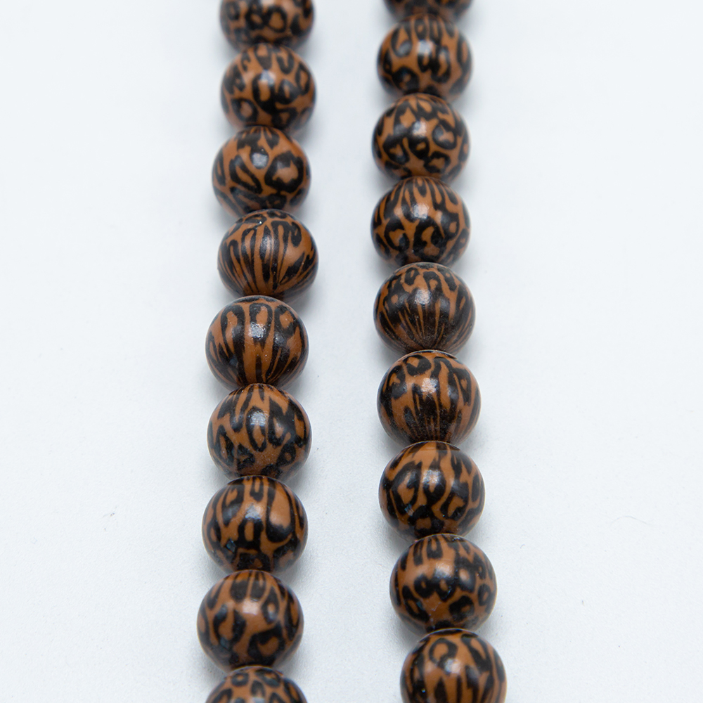 12mm Acrylic Round Beads Leopard Bead