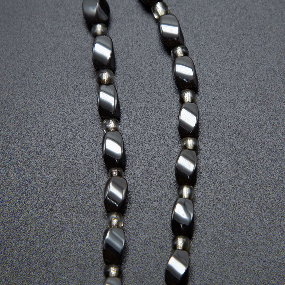 8x5mm Hematite Twist Bead