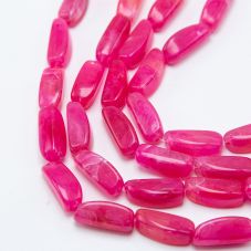 24x10mm Hot Pink Nuggets  Acrylic Beads