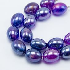 23x17mm Purple Acrylic Oval Bead