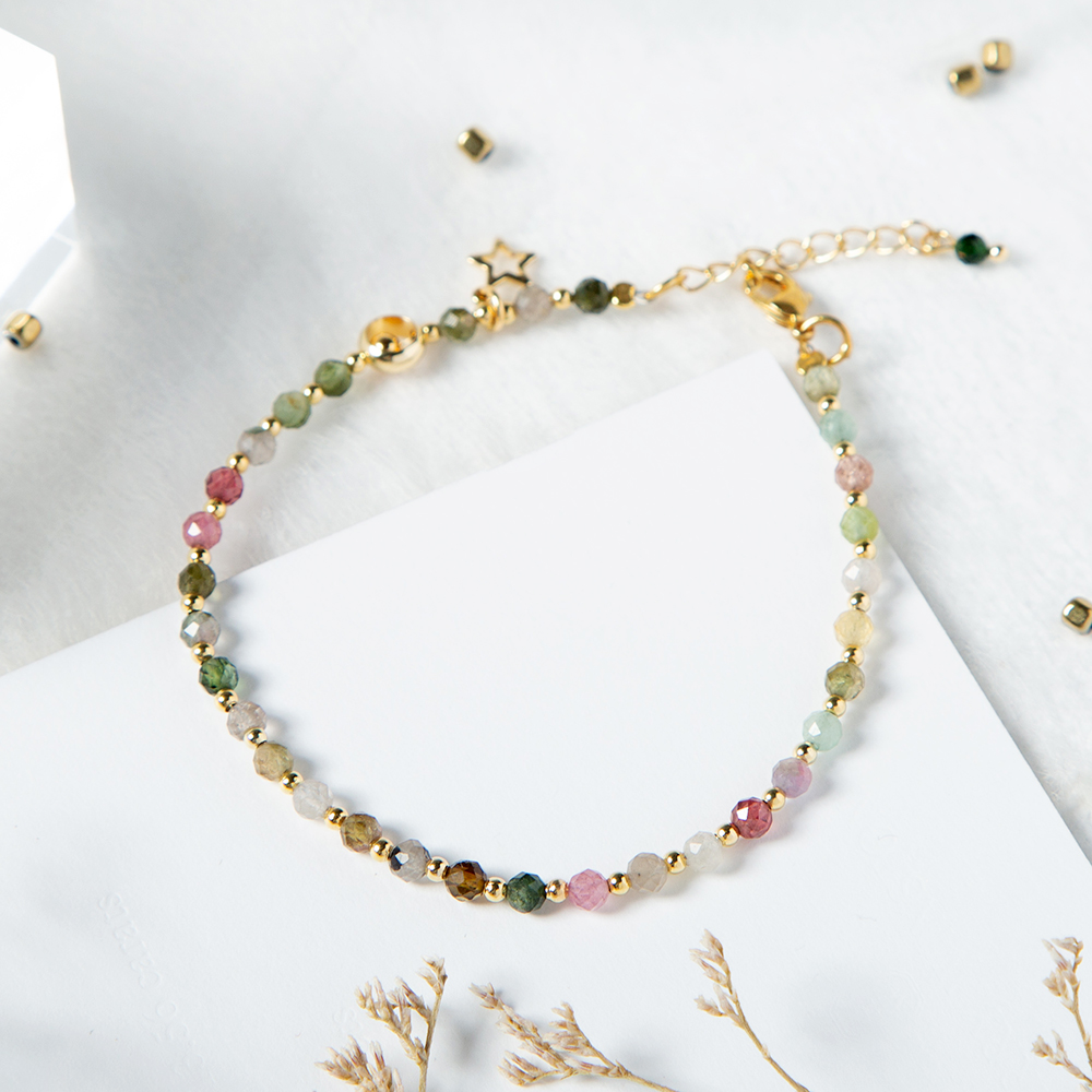 3mm Colorful Tourmaline Bracelets