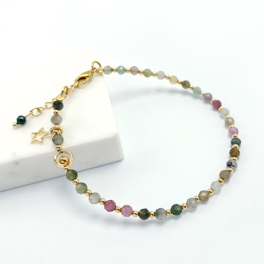 3mm Colorful Tourmaline Bracelets