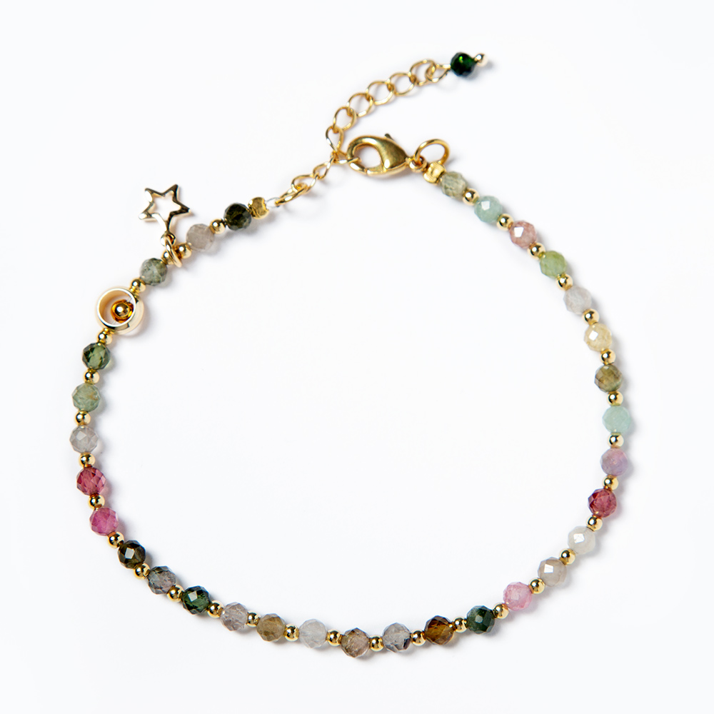 3mm Colorful Tourmaline Bracelet