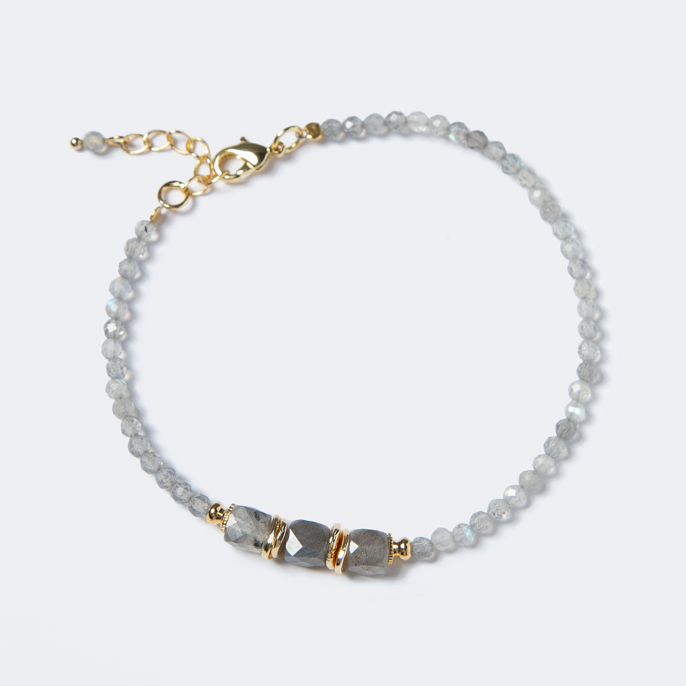 Bestone 3mm Labradorite Bracelets