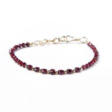 Bestone 3.5mm Garnet Bracelet