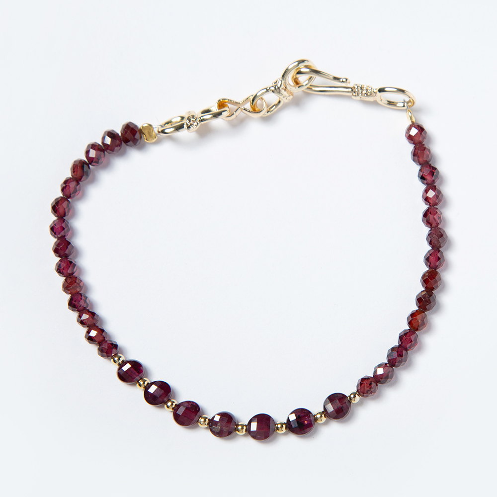 3.5mm Garnet Bracelet