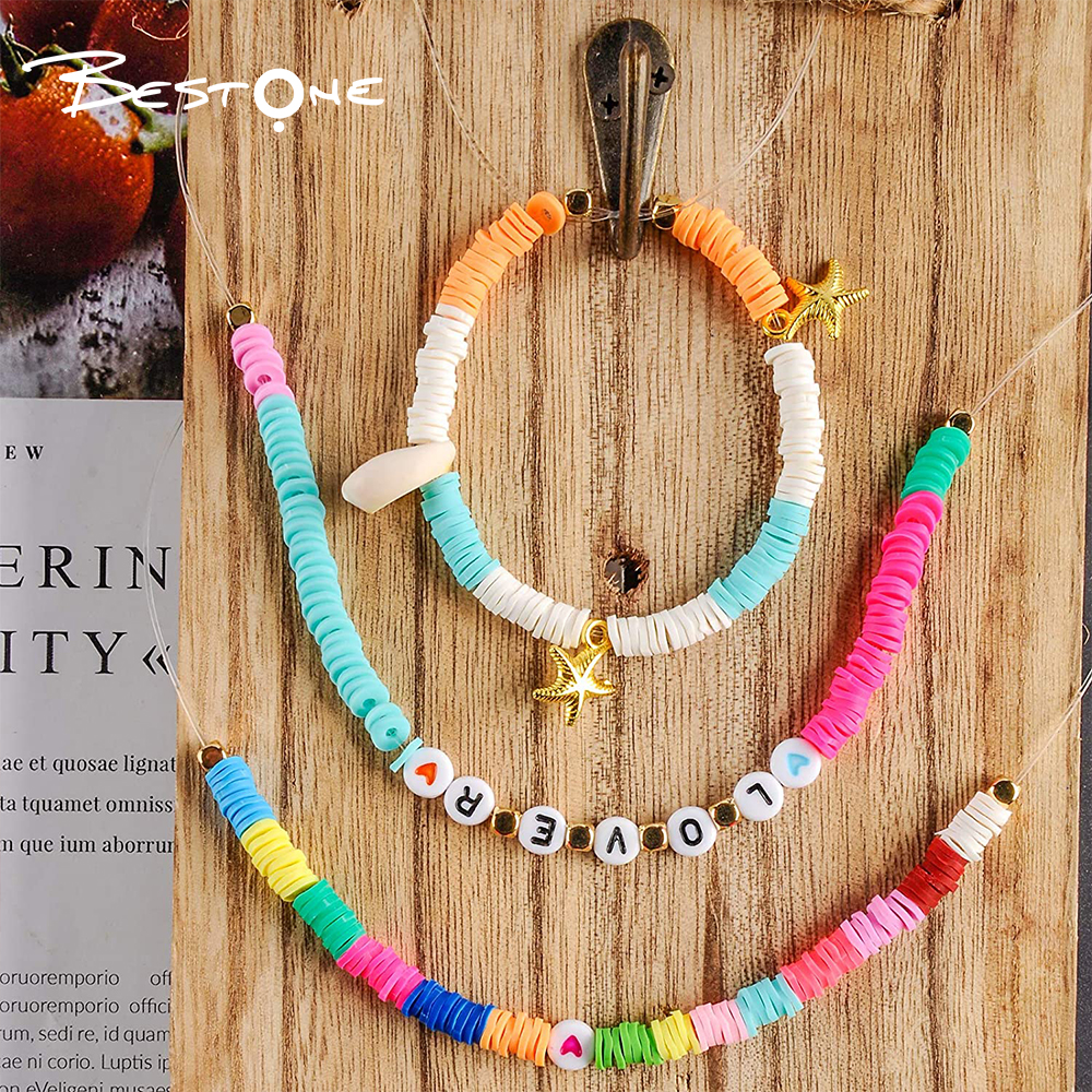 Bestone Hot-selling Cute  Multicolor Polymer Clay Beads Set for Jewelry Making