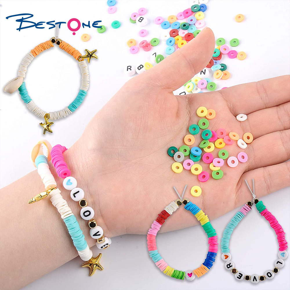 Bestone Hot-selling Cute  Multicolor Polymer Clay Beads Set for Jewelry Making