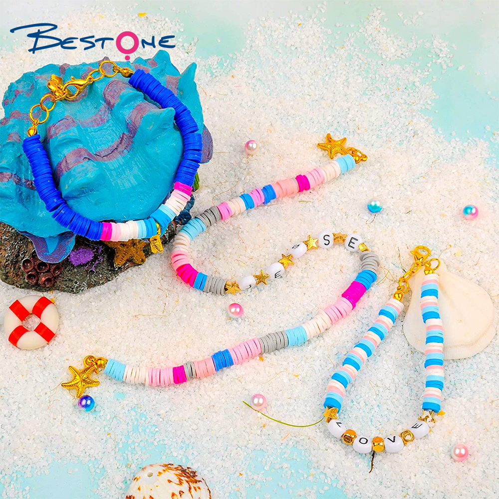 Bestone Hot-selling Cute  Multicolor Polymer Clay Beads Set for Jewelry Making