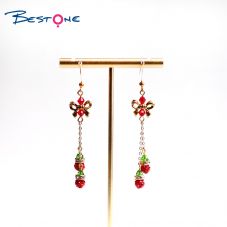 Christmas Acrylic bow Earrings