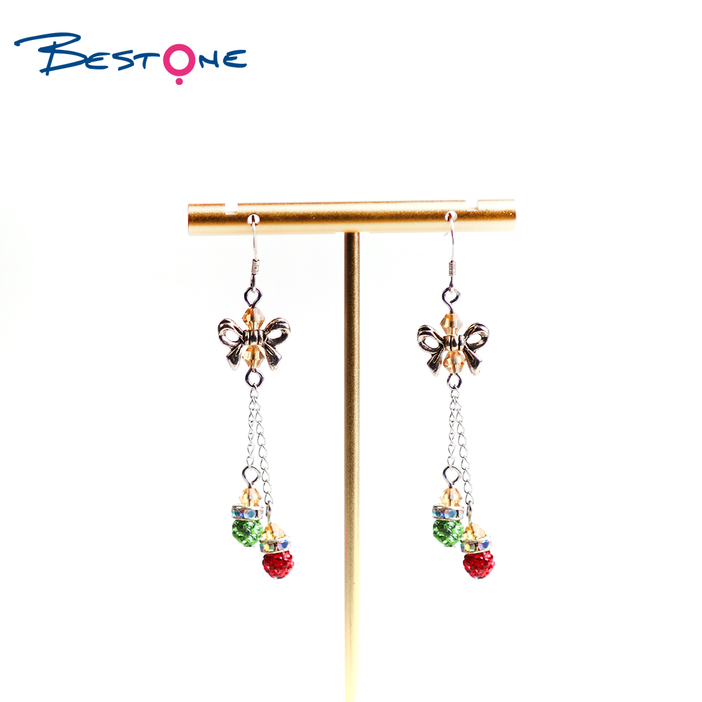 Christmas Acrylic bow Earrings