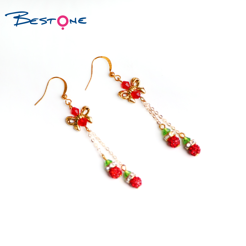 Christmas Acrylic bow Earrings