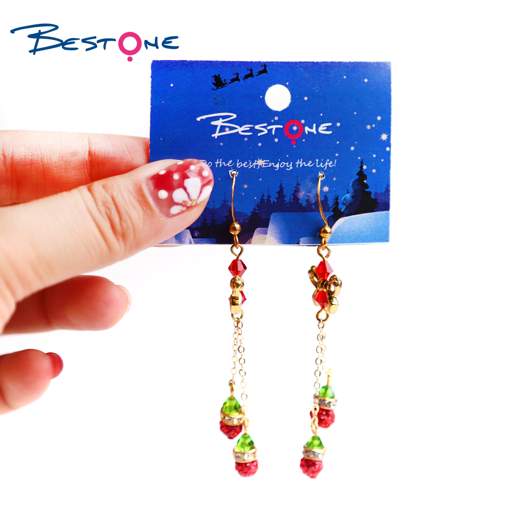 Christmas Acrylic bow Earrings