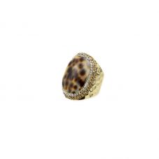 Tiger Cowrie Shell Ring