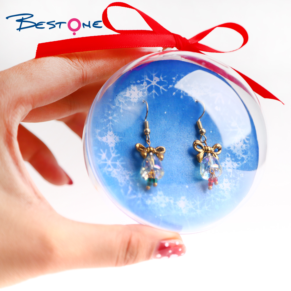 Christmas gift box acrylic earrings