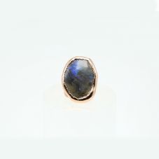 Labradorite Ring Gold Plated