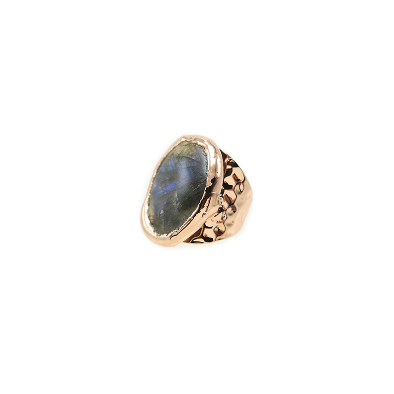 Labradorite Ring Gold Plated