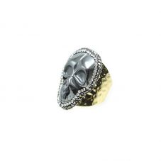 Skull Ring Hematite Ring