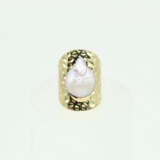 Shell Ring White Pearl Ring