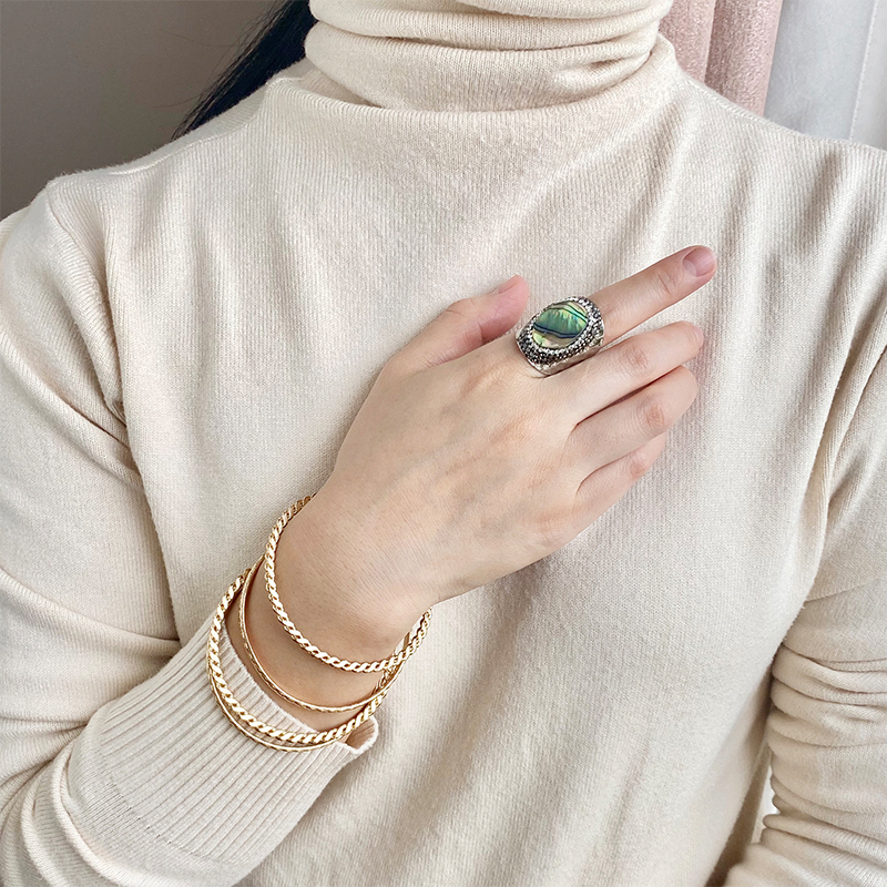 Abalone Shell Ring