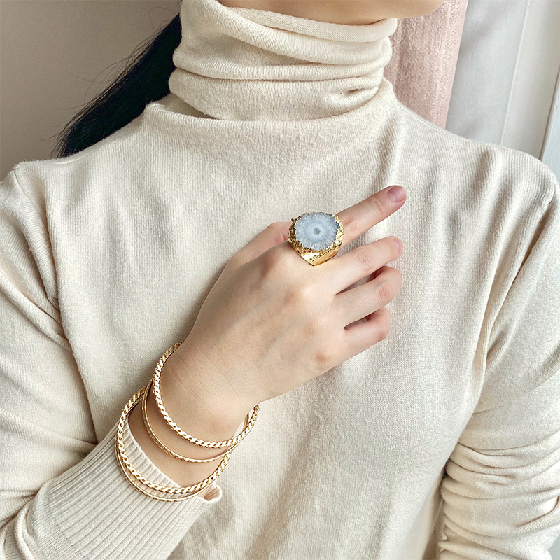 Natural Druzy Ring