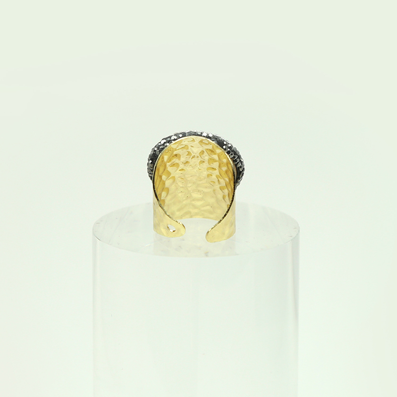 Gemstone Handmade Agate Druzy Ring