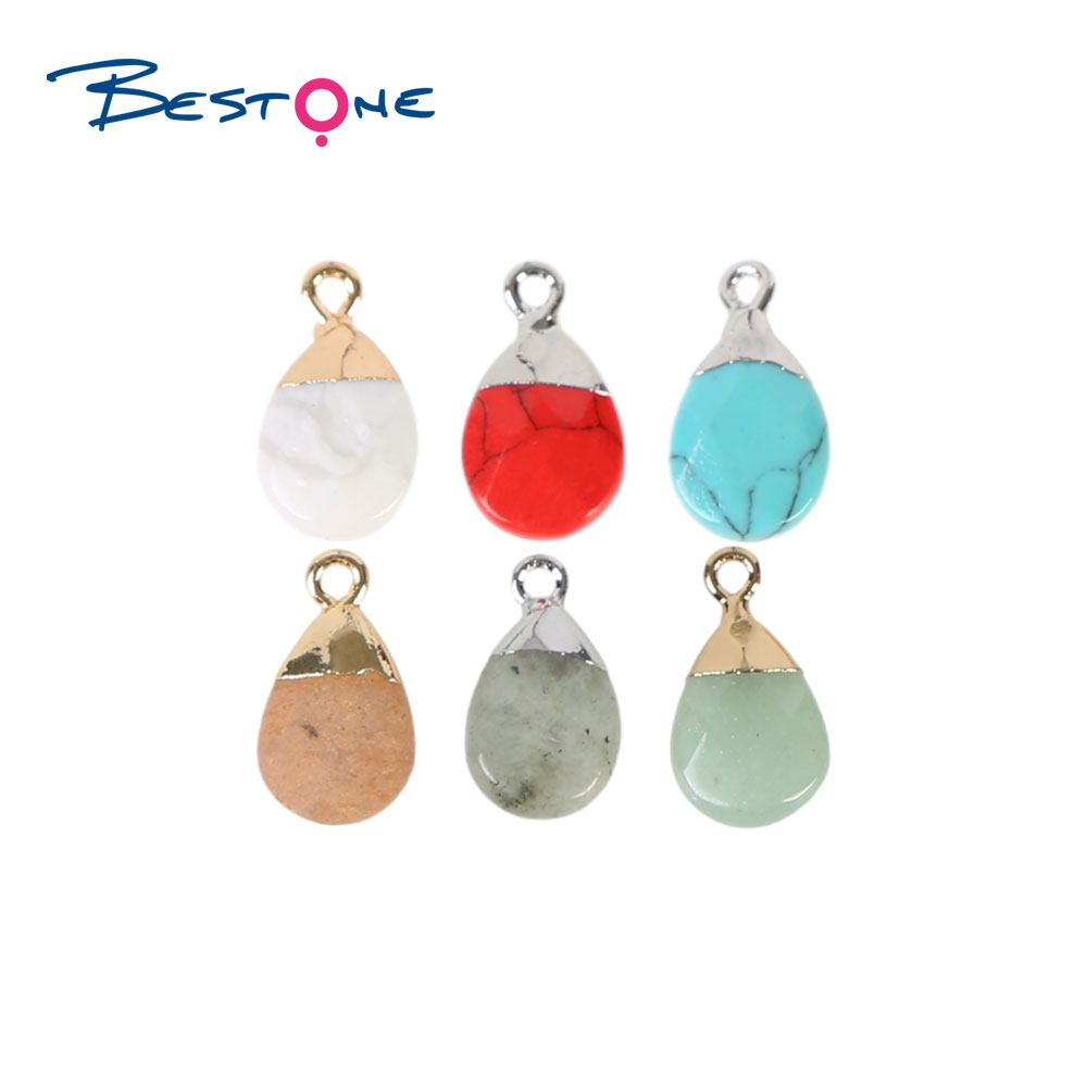 Teardrop Shape Pendant Charm for Bracelet