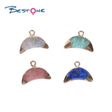 Ox Horn Shape Pendant Charm for Bracelet