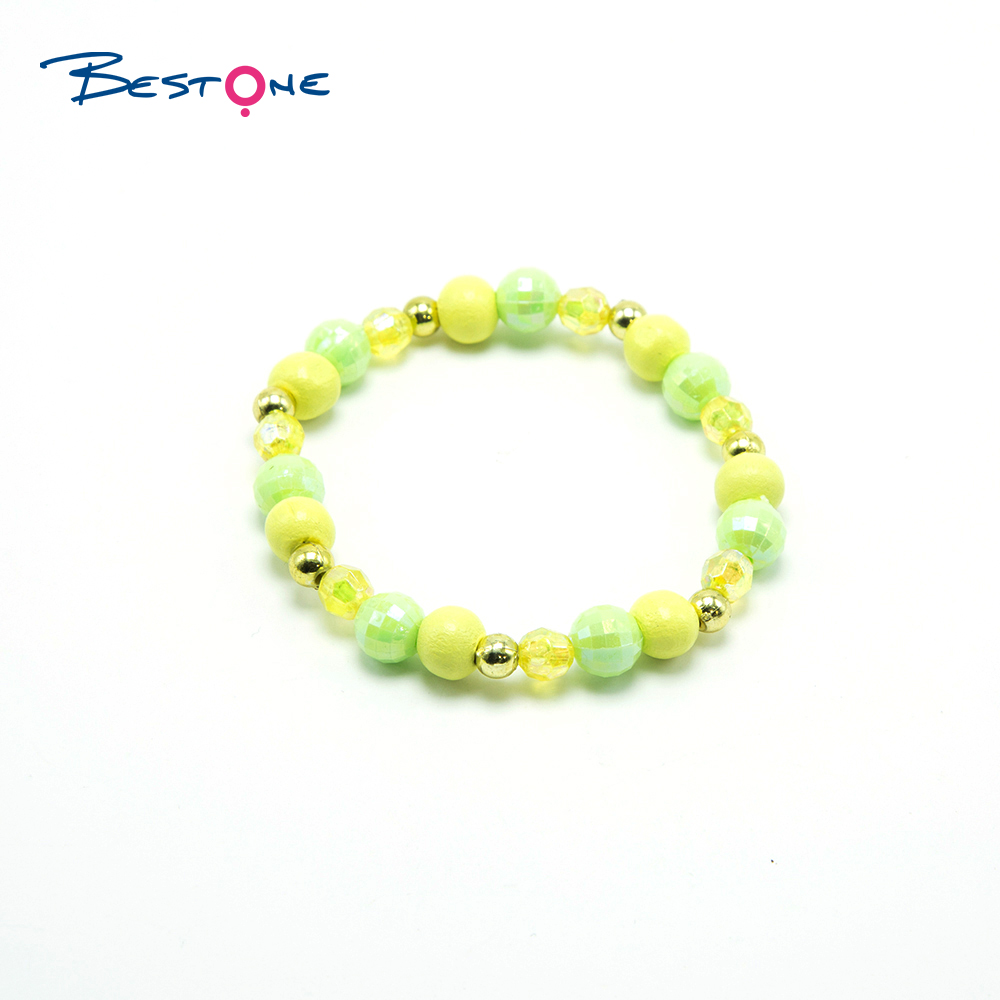 Girls Pineapples Wood Bracelets Set