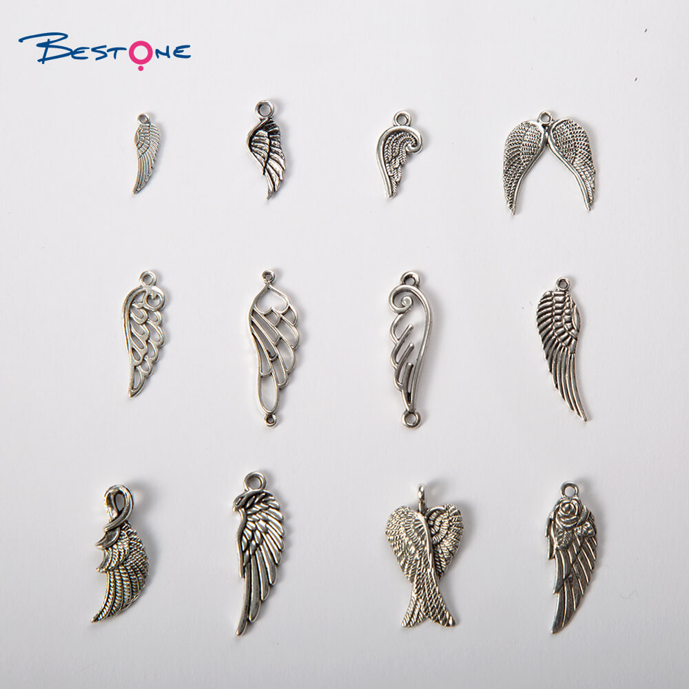 Metal Angel Wing Charm