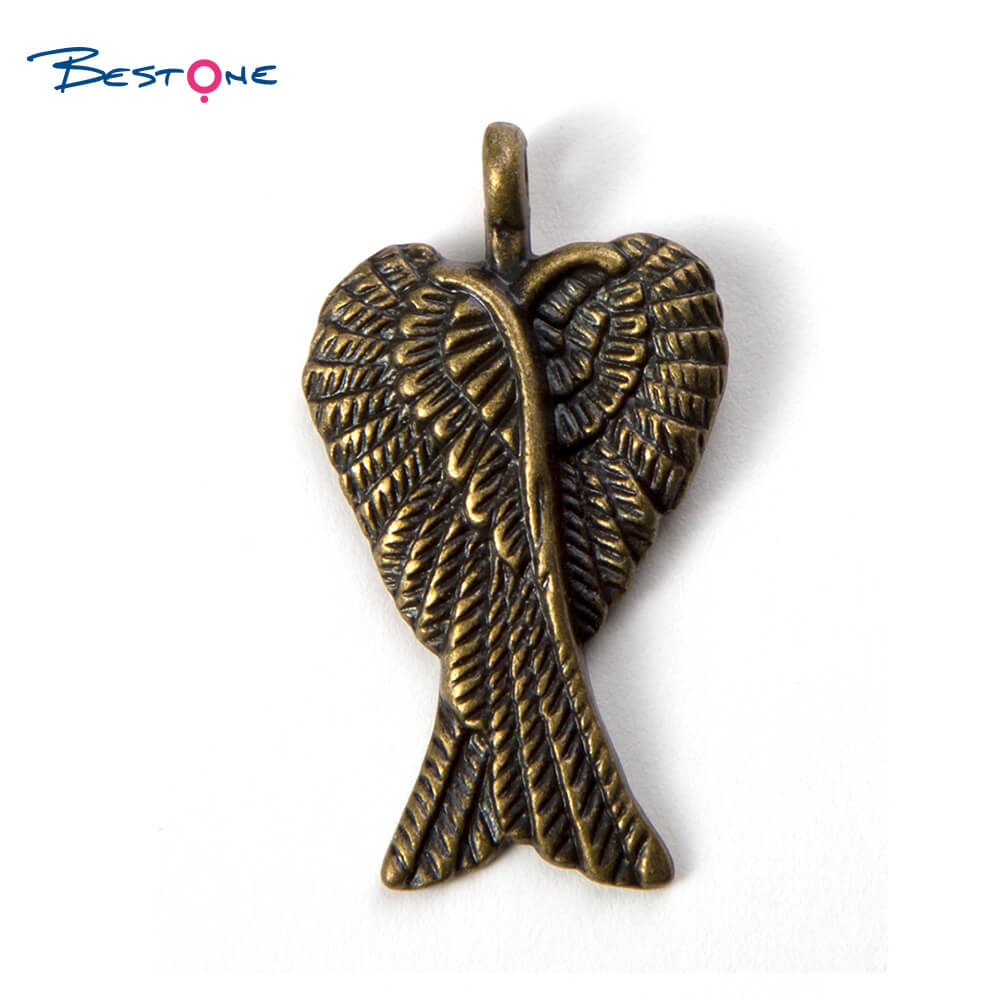 Metal Angel Wing Charm