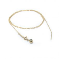 Stainless Steel with Real Gold Plated Chain Necklace