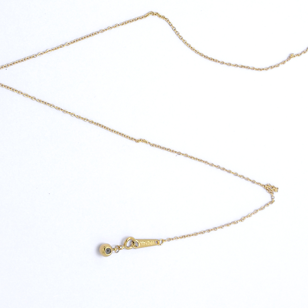 Stainless Steel with Real Gold Plated Chain Necklace