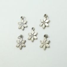 Flower Antique Silver Charm