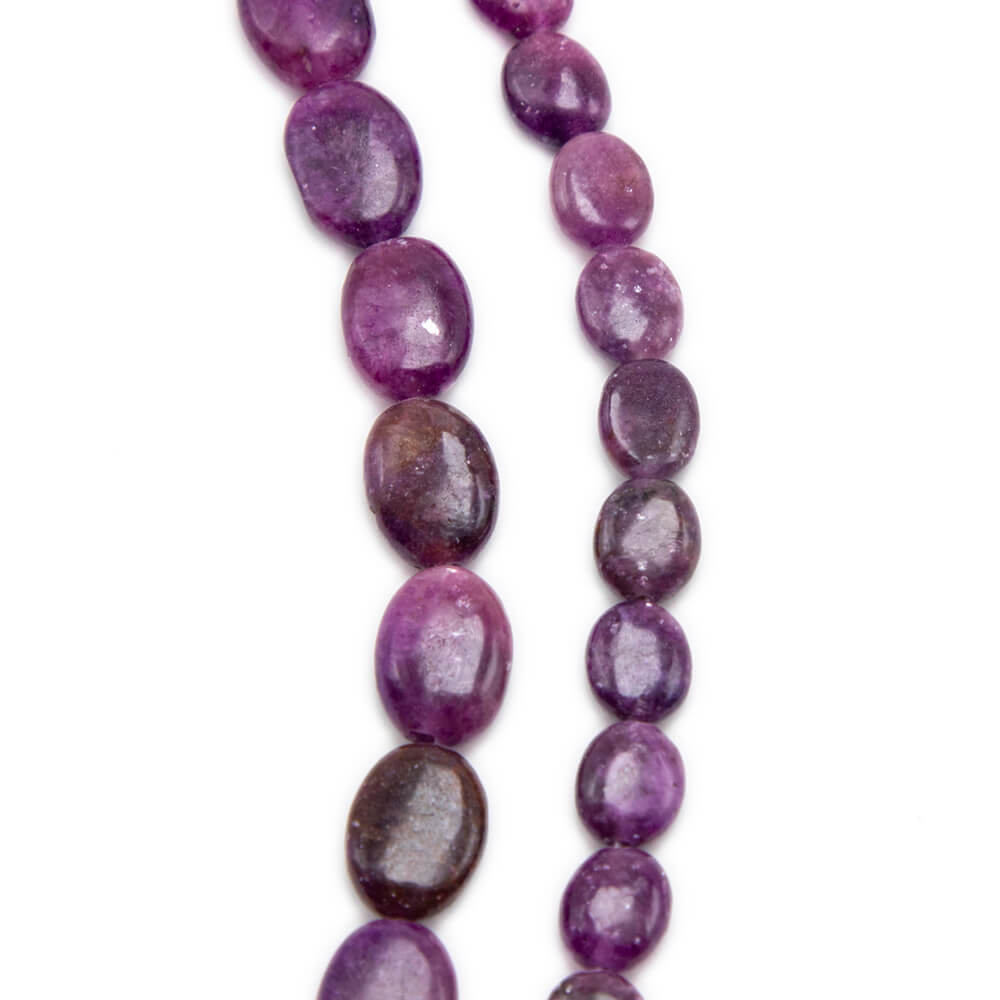 lepidolite Oval Beads