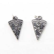 Pizza Antique Silver Charm