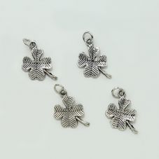 Leaf Clover Antique Silver Charm