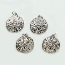 Sand Dollar Antique Silver Charm